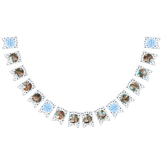 Blueberry Birthday 12 Month Photo Milestone Bunting (All)