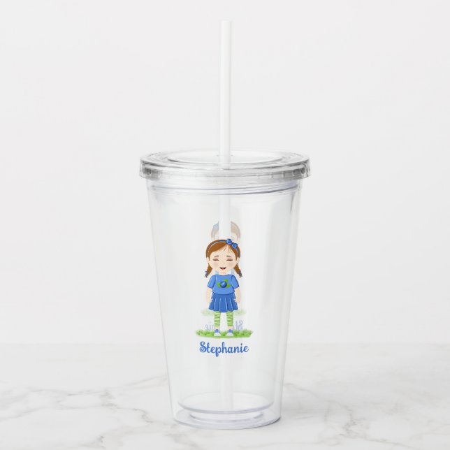 Blueberry Birthday  Acrylic Tumbler (Front)