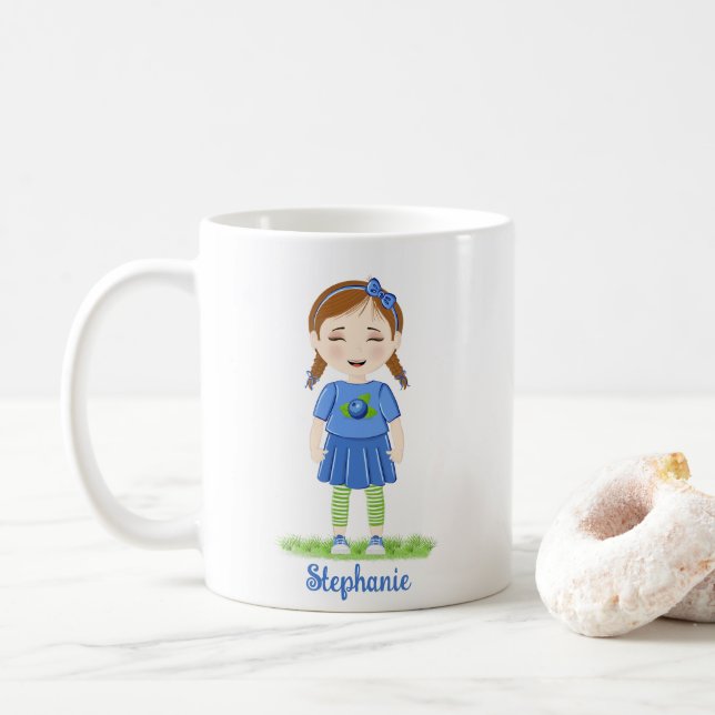 Blueberry Birthday  Coffee Mug (With Donut)