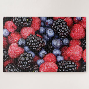 Blueberry, Blackberry and Raspberry Jigsaw Puzzle