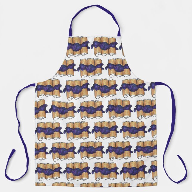 Blueberry Blintz Blintzes Cream Cheese Jewish Deli Apron (Front)