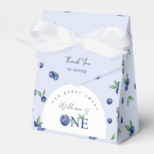 Blueberry boy berry first birthday party Favour Bo Favour Box