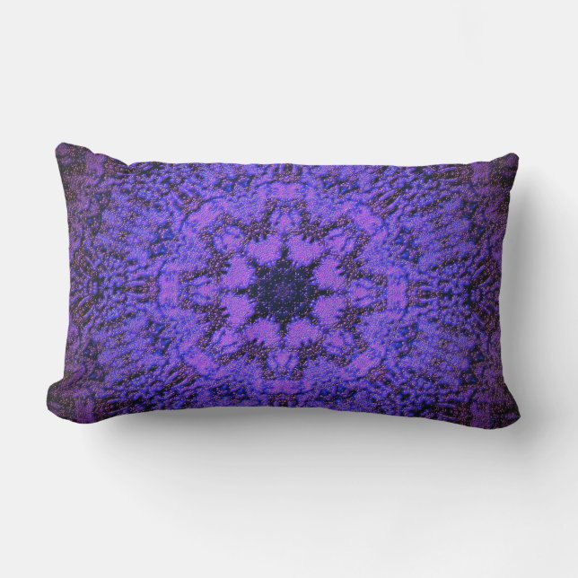 Blueberry Brocade Pillow (Front)