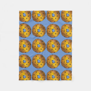 Blueberry Cake Doughnut Doughnut Blue Foodie Pastr Fleece Blanket