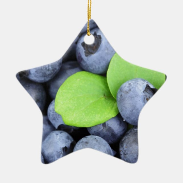 BLUEBERRY CERAMIC TREE DECORATION (Front)