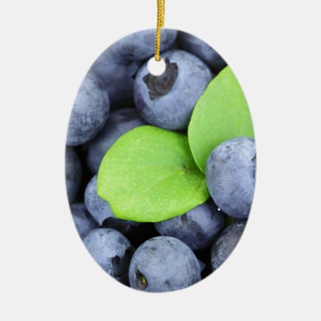 BLUEBERRY CERAMIC TREE DECORATION (Front)