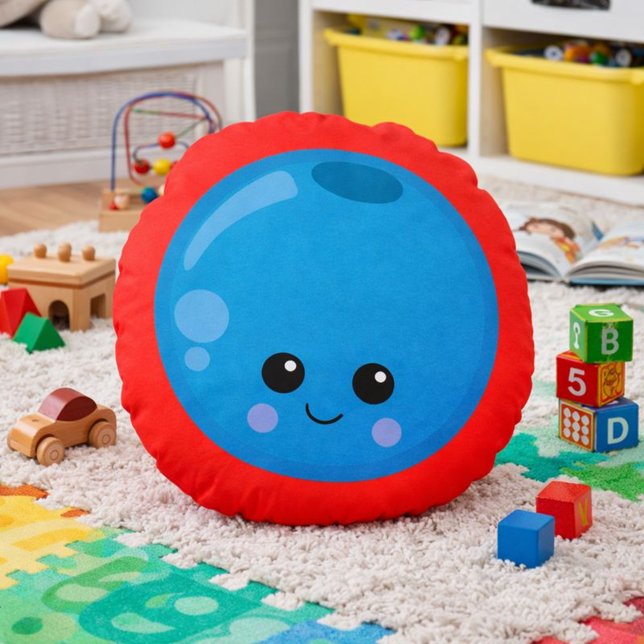 Blueberry Charm Round Cushion (Creator Uploaded)