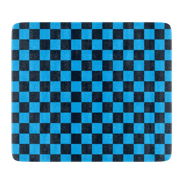 Blueberry checkered pattern cutting board (Front)