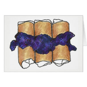 Blueberry Cheese Blintzes Jewish Deli Cuisine Food