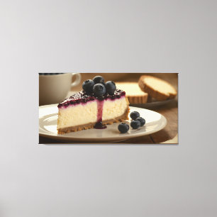 Blueberry Cheesecake Canvas Print