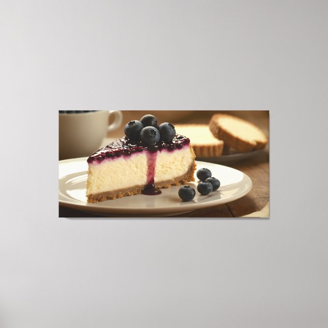 Blueberry Cheesecake Canvas Print (Front)