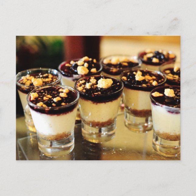 Blueberry Cheesecake Shots Postcard (Front)