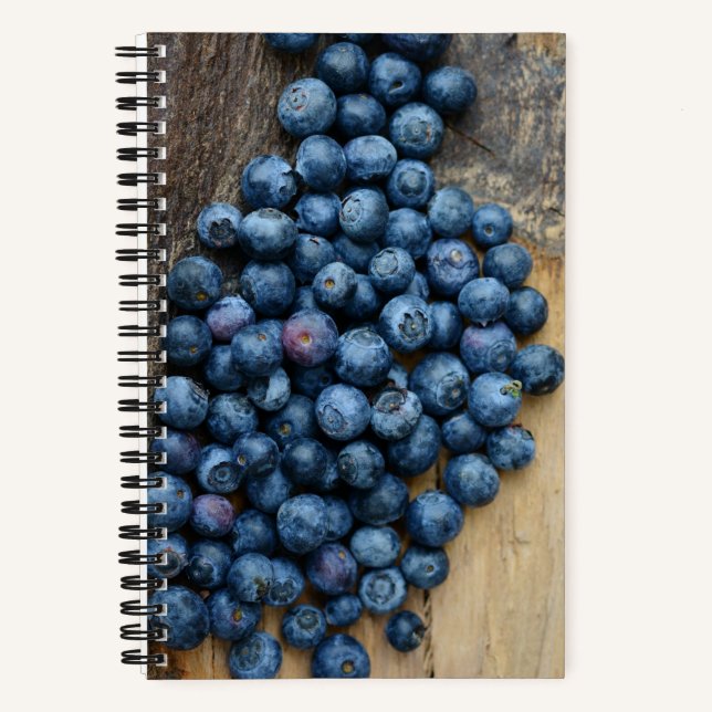 Blueberry Chef Vegetarian Fruit Photography  Notebook (Front)