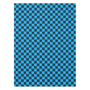 Blueberry chequered pattern tablecloth