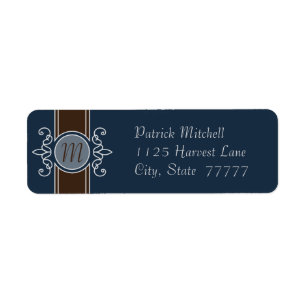 Blueberry Classic Harvest Return Address Labels