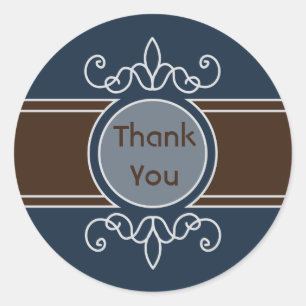 Blueberry Classic Harvest Thank You Sticker