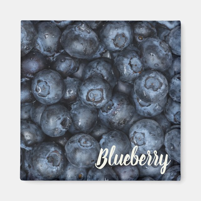 Blueberry Close Up Detail for Vegans Magnet (Front)