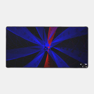 Blueberry Colour Abstract Geometric Mouse Pad Mat