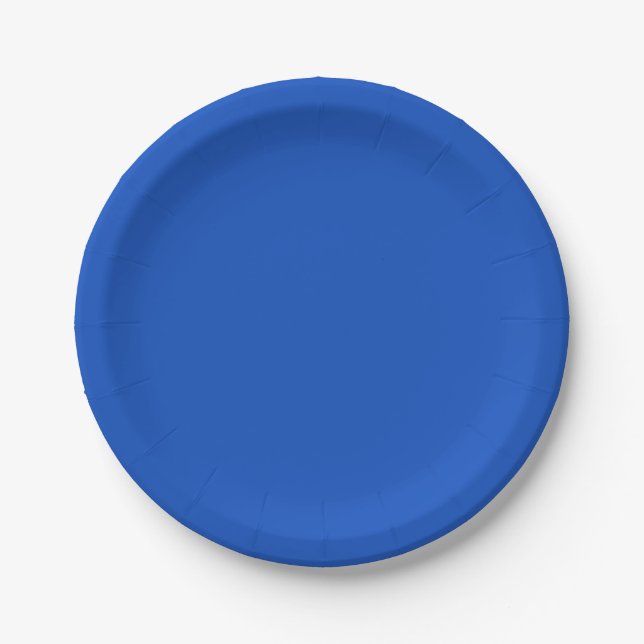 Blueberry-Coloured Paper Plates (Front)