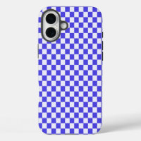 Blueberry cream checkered pattern