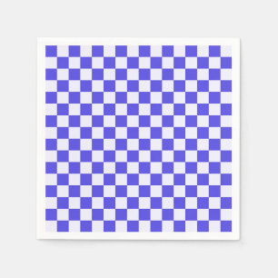 Blueberry cream chequered pattern napkin