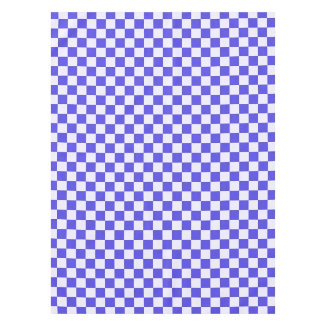 Blueberry cream chequered pattern tablecloth (Front)