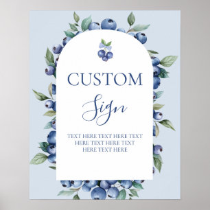 Blueberry Customized sign