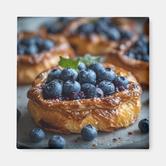 Blueberry Danish Pastry Magnet
