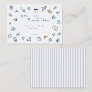 Blueberry Dessert Baby Shower How Big Mommys Belly Enclosure Card