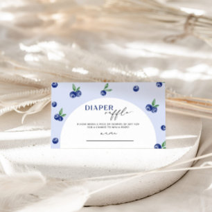 Blueberry diaper raffle ticket enclosure card