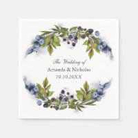 Blueberry  fall wedding personalised
