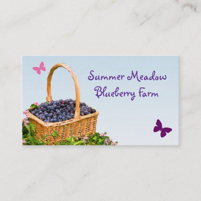 Blueberry Farm Business Card (Front)