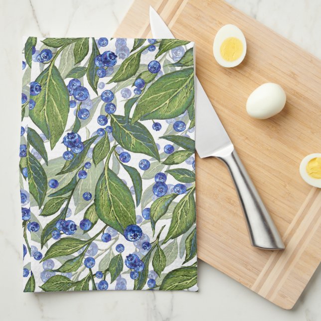 Blueberry Festival Tea Towel (Quarter Fold)