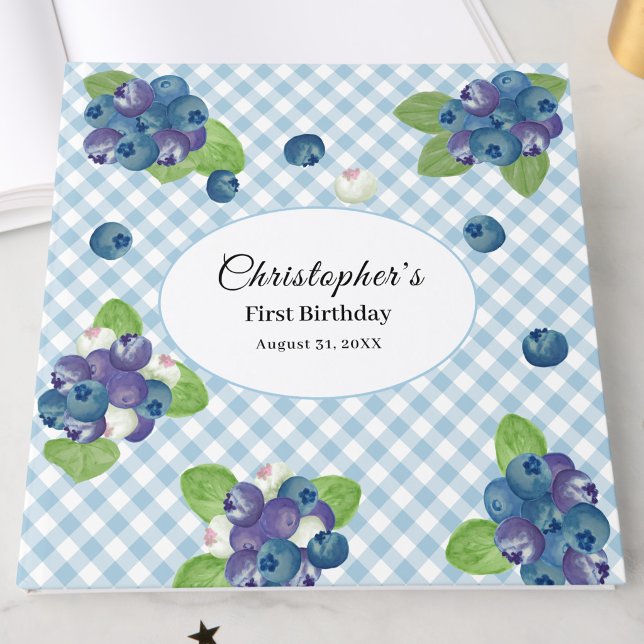 Blueberry First Birthday Guest Book (Creator Uploaded)