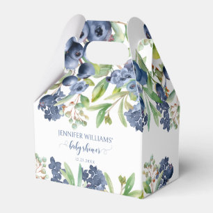 Blueberry floral baby boy shower candy favour boxe favour box