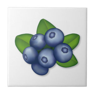 Blueberry Fruit Decorative Tile