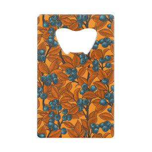 Blueberry garden, blue and orange