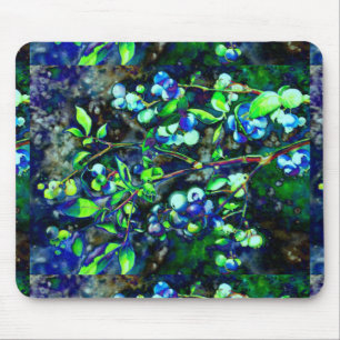 Blueberry - green hue mouse mat