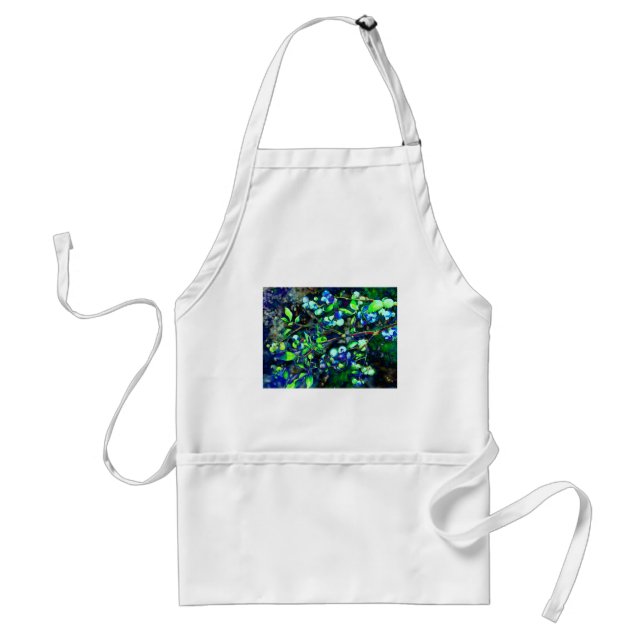 Blueberry - green hue standard apron (Front)