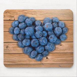 Blueberry Heart Mouse Mat