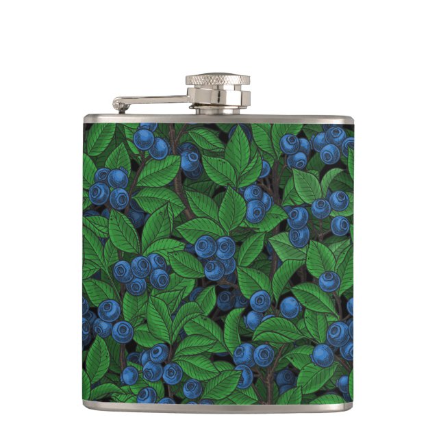 Blueberry Hip Flask (Front)