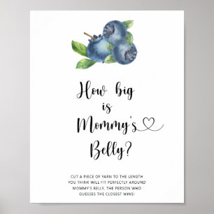 Blueberry - how big is mummy's belly game poster