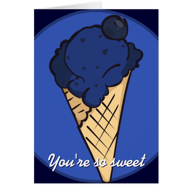 Blueberry Ice Cream Card (Front)