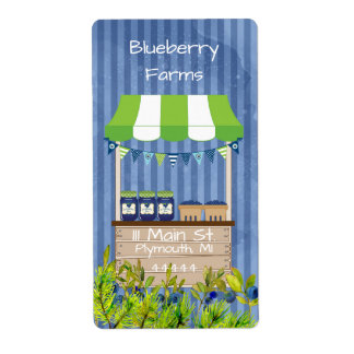 Blueberry Jam Canning Label