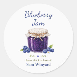Blueberry Jam From the Kitchen Of Label