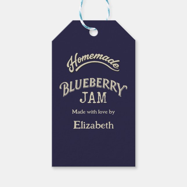 Blueberry Jam Gift Tags (Front)