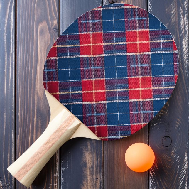 Blueberry Jam Plaid Ping Pong Paddle (Creator Uploaded)