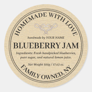 Blueberry Jam Product Label Design