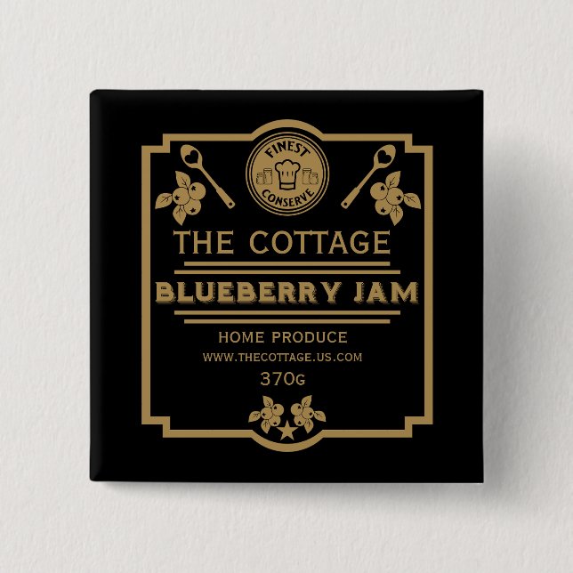 Blueberry Jam Seller 15 Cm Square Badge (Front)