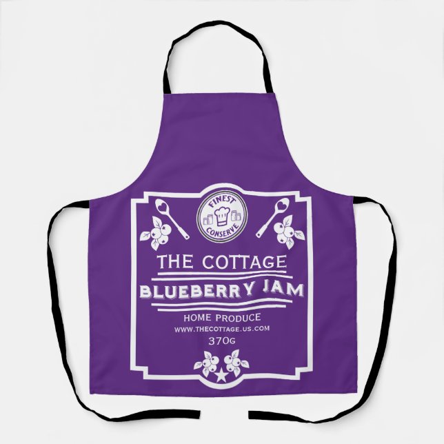 Blueberry Jam Seller Apron (Front)